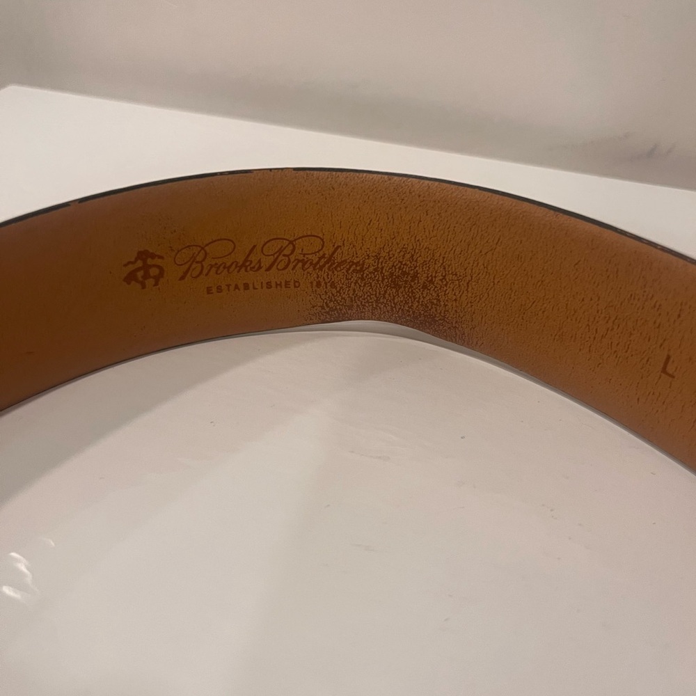 Brooks Brothers Dark Brown Leather Belt Bag - Picture 3 of 5